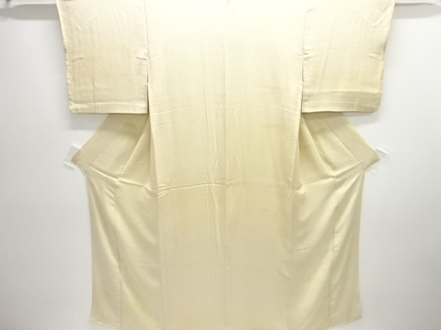 JAPANESE KIMONO / ANTIQUE WHITE BROCADE KIMONO FOR SUMMER NAKAGI